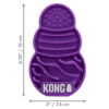 KONGCPLP3E4.png KONG Licks Treat Dispenser Kat Paars S
