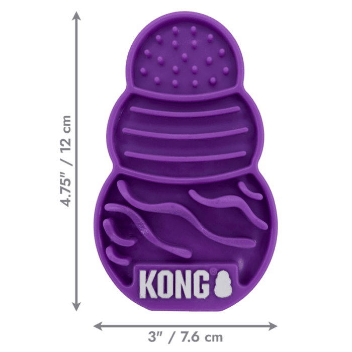 KONGCPLP3E4.png KONG Licks Treat Dispenser Kat Paars S