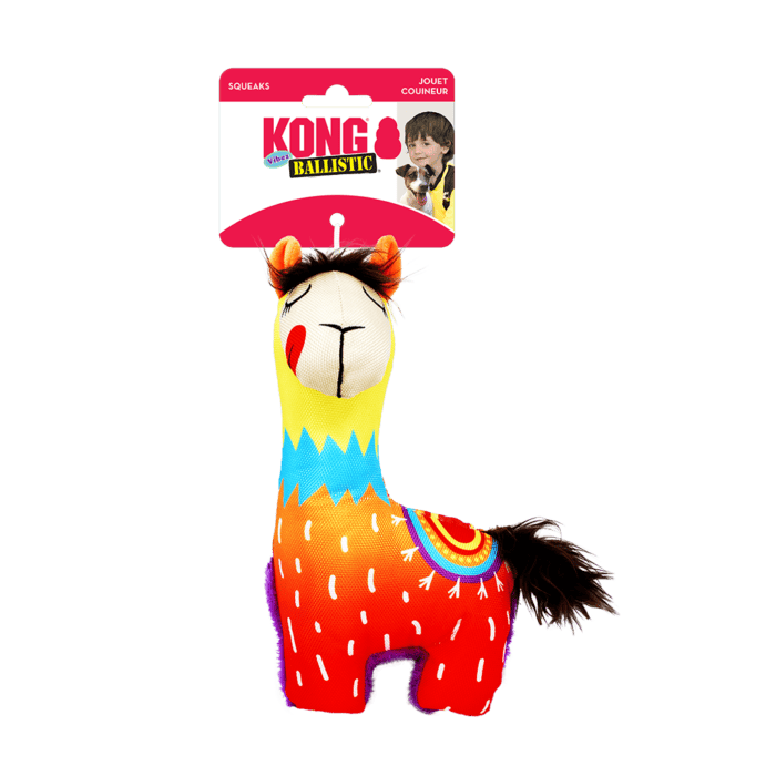 KONG Ballistic Vibez Llamas S/M Assorti