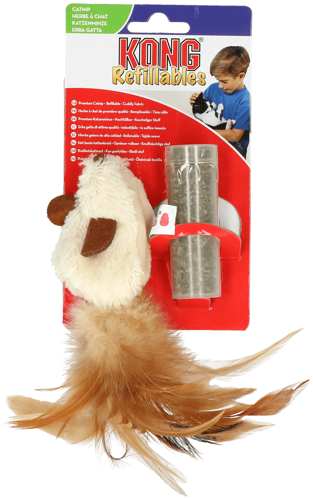 KONGNM42E.png KONG Refillables Feather Mouse