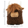 KONG Comfort Jumbo Highland Cow Assorted XL