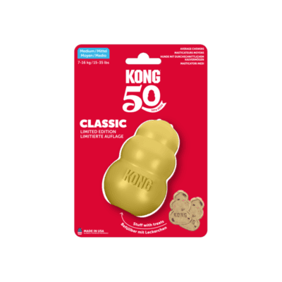 KONG 50th Anniversary KONG Classic Gold Md