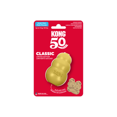 KONG 50th Anniversary KONG Classic Gold Sm