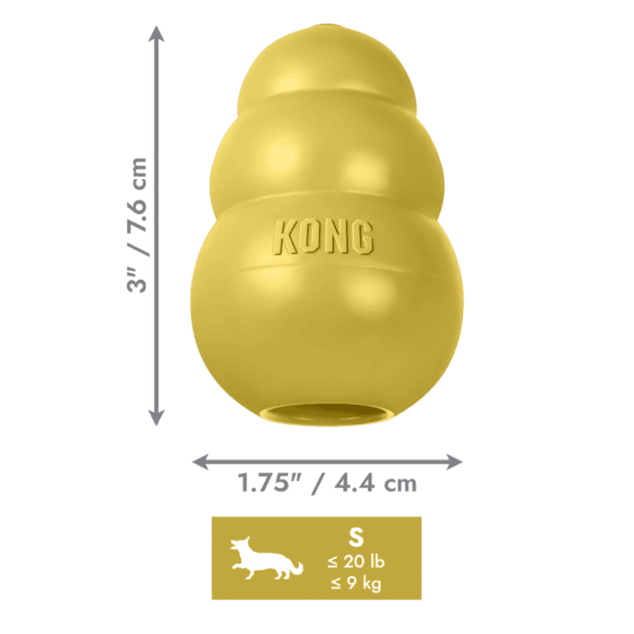 KONG 50th Anniversary KONG Classic Gold Sm