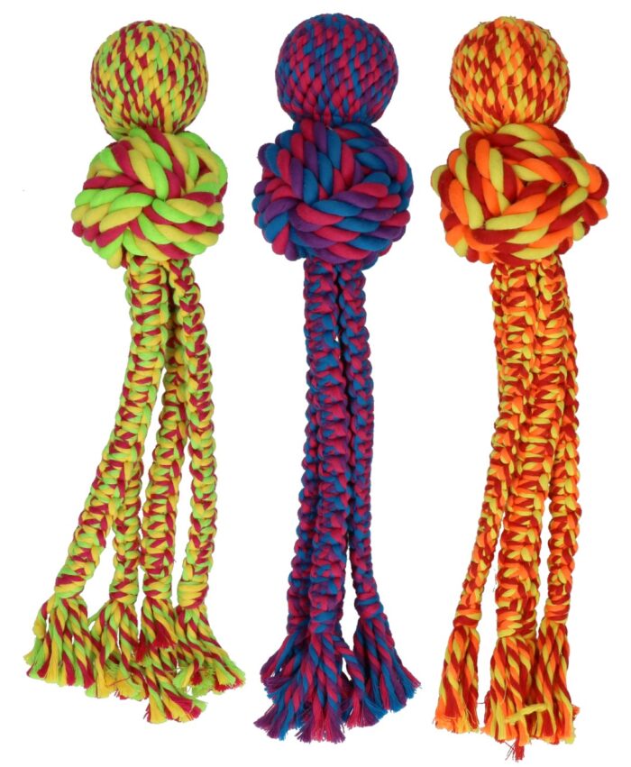 KONGWVR1E1.jpg KONG Wubba Weaves met touw Assorti L