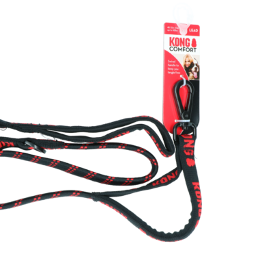 KONG Zero-Shock Leash Zwart