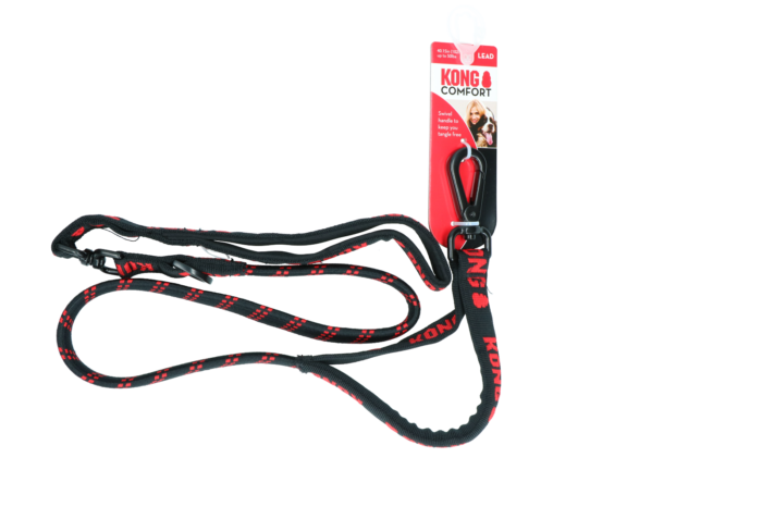 KONG Zero-Shock Leash Zwart