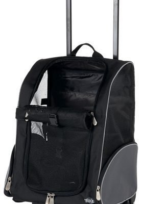 381431.jpg Trixie Transportbox Trolley Zwart/Grijs 32 x 25 x 45 cm