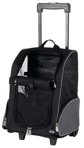 Trixie Transportbox Trolley Zwart/Grijs 32 x 25 x 45 cm