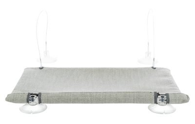 Trixie Hangmat Raam Velours Grijs 50 x 30 cm
