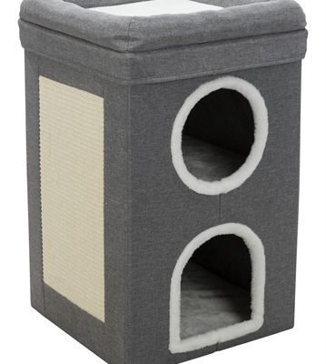 Trixie Krabpaal CAT Tower Saul Grijs 39 x 39 x 64 cm