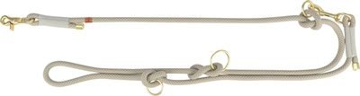 Trixie Hondenriem Soft Touw Verstelbaar Grijs/Lichtgrijs 200 x 1 cm