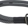 Trixie Halfslip halsband Zwart/Grijs