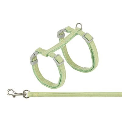 Trixie Kattentuig Fluweel Groen 28-45 x 1 cm