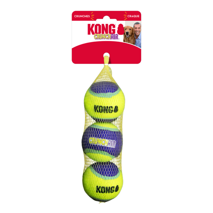 KONG CrunchAir Balls M 3-Pack verpakking