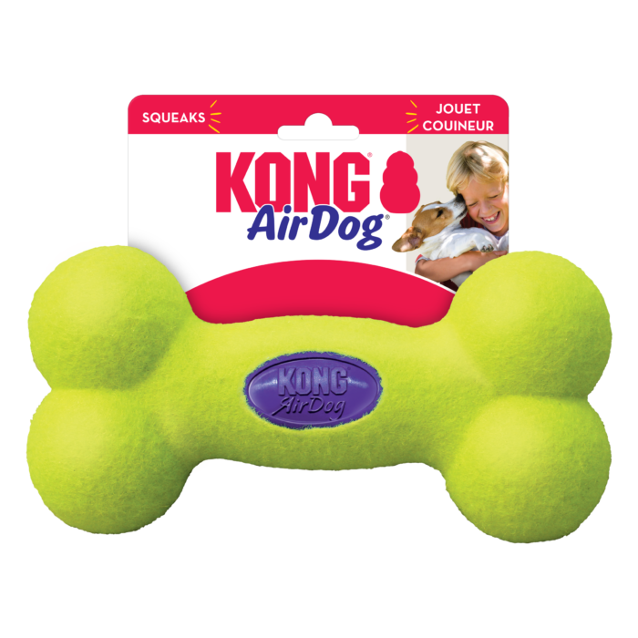 KONG AirDog Squeaker Bone L verpakking Verpakking van KONG AirDog Squeaker Bone hondenspeeltje maat L