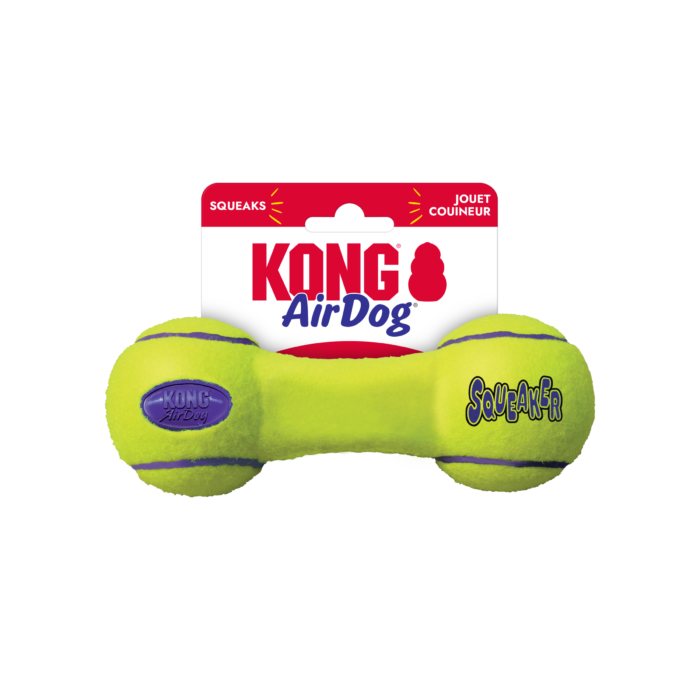 Verpakking van KONG AirDog Squeaker Dumbbell maat M