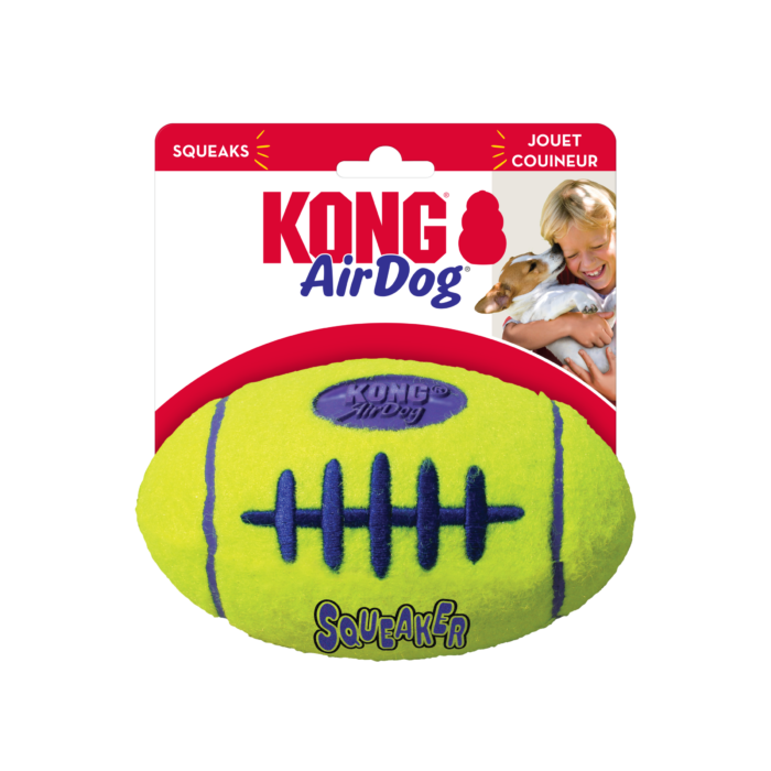 Verpakking van KONG AirDog Squeaker Football hondenspeeltje maat L