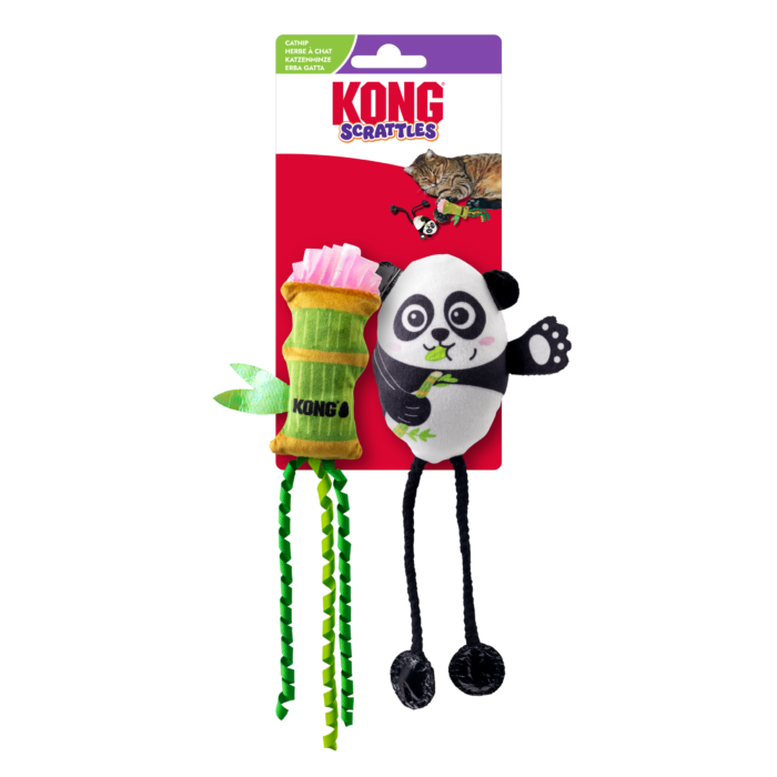 KONG Scrattles Panda 2-pk verpakking
