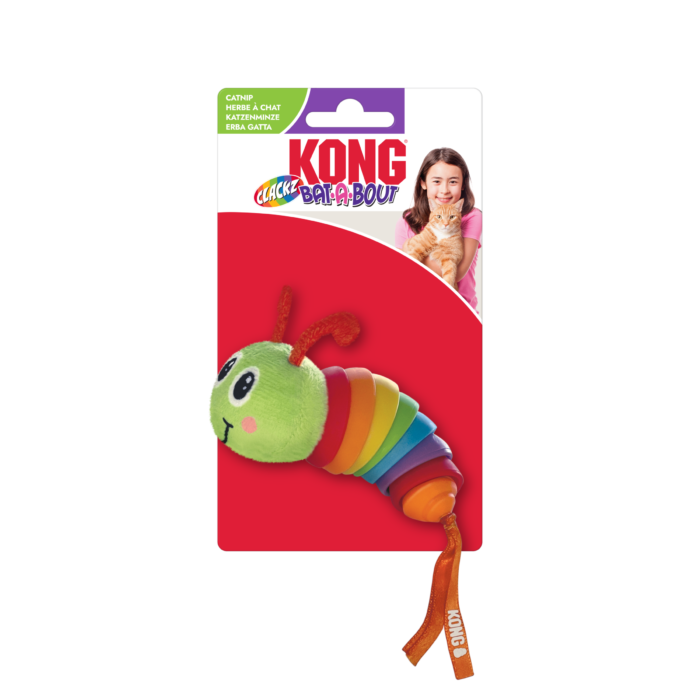 KONG Bat-A-Bout Clackz Rups verpakking
