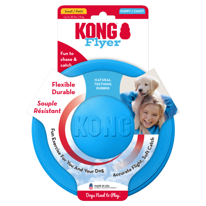 KONG Puppy Flyer Assorti S verpakking