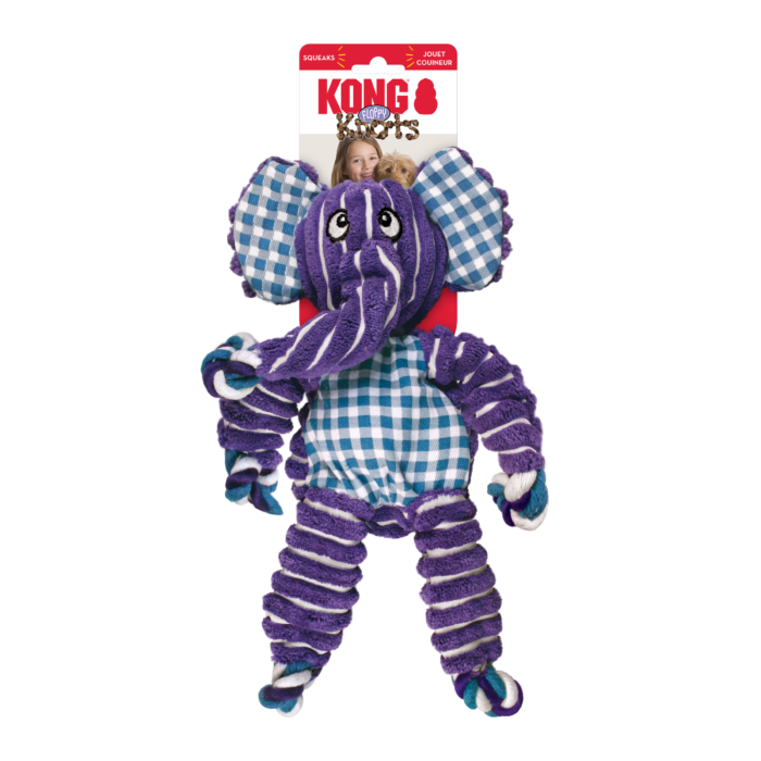 KONG Floppy Knots Olifant verpakking