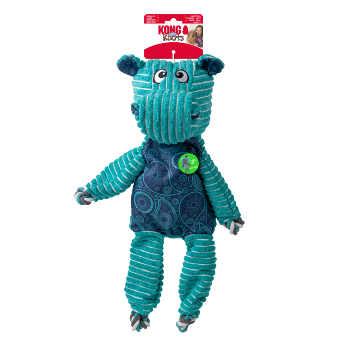 Verpakking van KONG Knots Floppy Hippo hondenknuffel