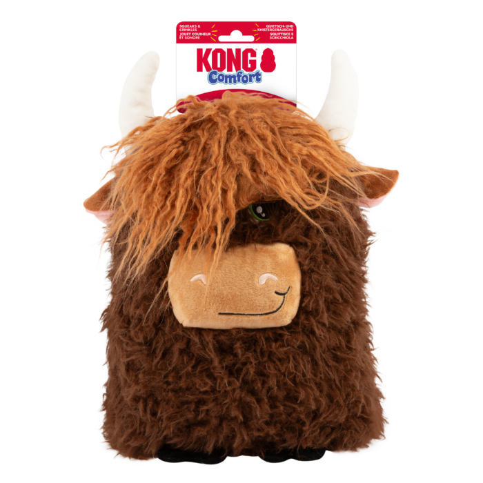 KONG Comfort Jumbo Highland Cow Assorted XL verpakking