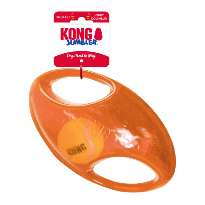 KONG Jumbler Football Assorti L/XL verpakking