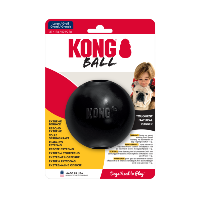 Verpakking van KONG Extreme Ball met gat zwart