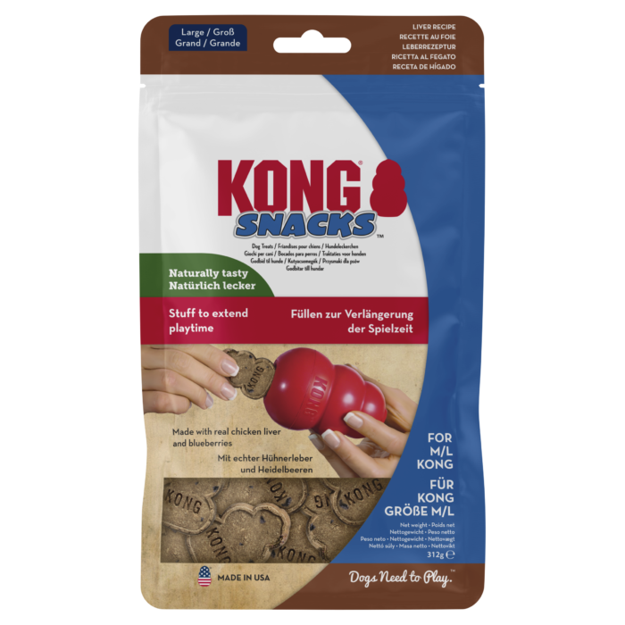 Verpakking van KONG Snacks Liver hondensnack maat L