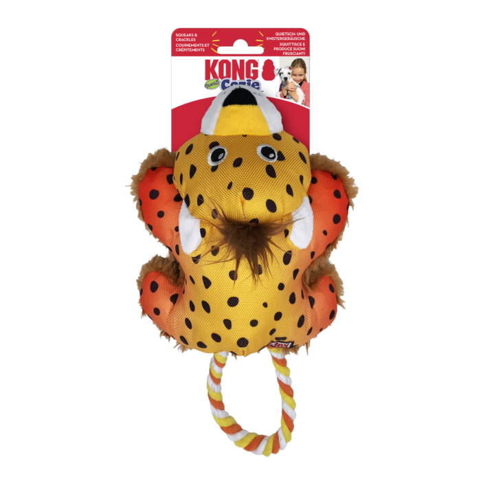 KONG Cozie Tuggz Cheetah S/M verpakking