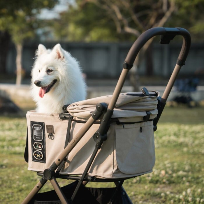 F2G_SandyBeige_LS.jpg FikaGo - Free to Go 2.5 Hondenbuggy - Sandy Beige - tot 20 kg