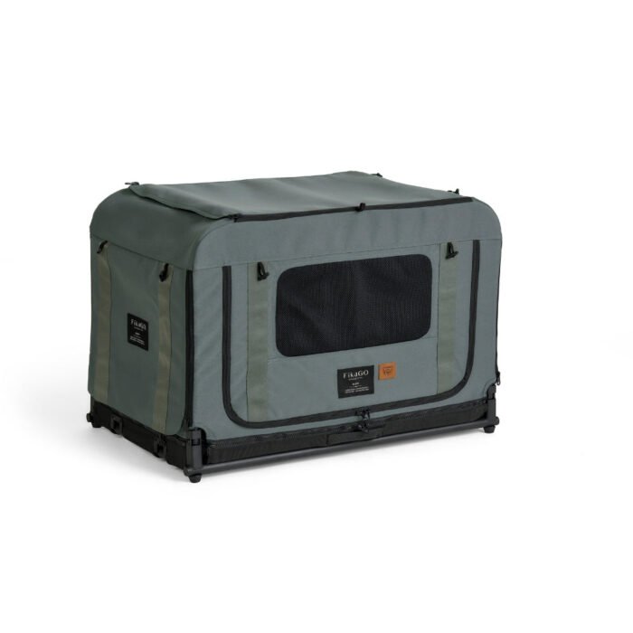 fikago-queen-soft-kennel-green-m FikaGo Queen Soft Kennel Green maat M