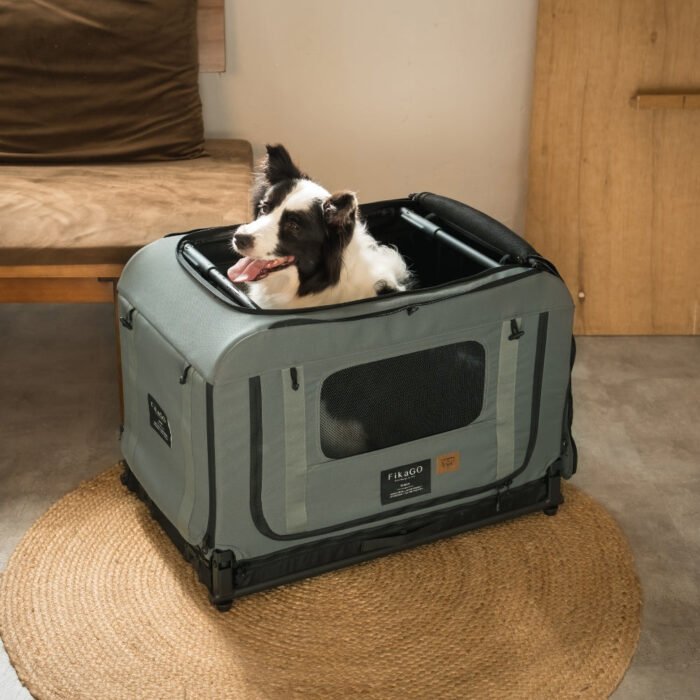 fikago-queen-soft-kennel-green-s FikaGo Queen Soft Kennel Green maat S