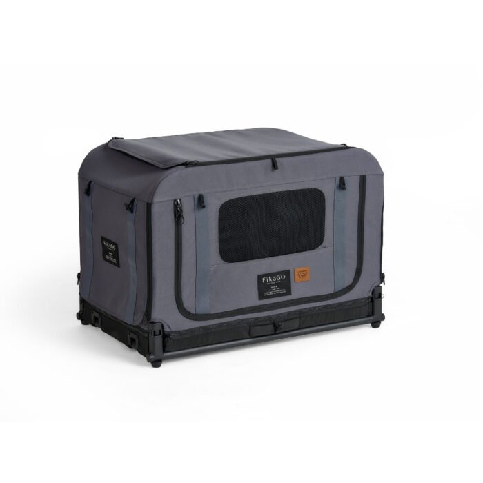 fikago-queen-soft-kennel-grey FikaGo Queen Soft Kennel Grey
